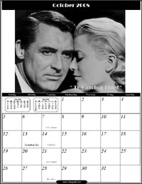 October 2008 - Cary Grant Calendar