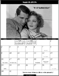 March 2008 - Cary Grant Calendar