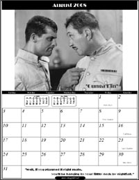 August 2008 - Cary Grant Calendar