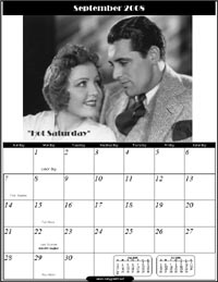 September 2008 - Cary Grant Calendar