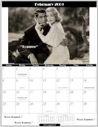 February 2009 - Cary Grant Calendar