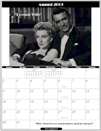 August 2009 - Cary Grant Calendar