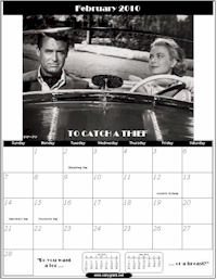 February 2010 - Cary Grant Calendar