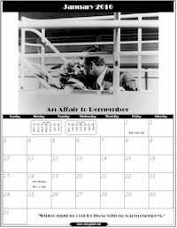 January 2010 - Cary Grant Calendar