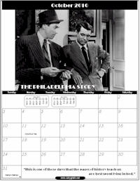 October 2010 - Cary Grant Calendar