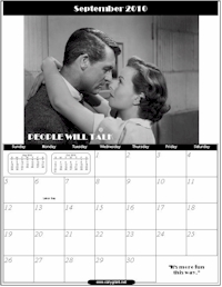 September 2010 - Cary Grant Calendar