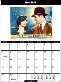 May 2011 - Cary Grant Calendar