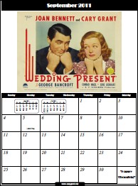 September 2011 - Cary Grant Calendar