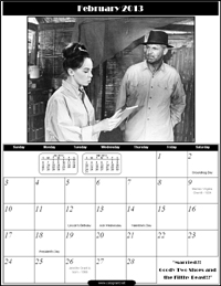 February 2013 - Cary Grant Calendar