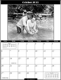 October 2013 - Cary Grant Calendar