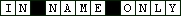 Crossword Puzzle - In Name Only