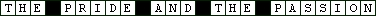 Crossword Puzzle - The Pride and the Passion