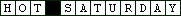 Crossword Puzzle - Hot Saturday