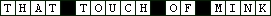 Crossword Puzzle - That Touch of Mink